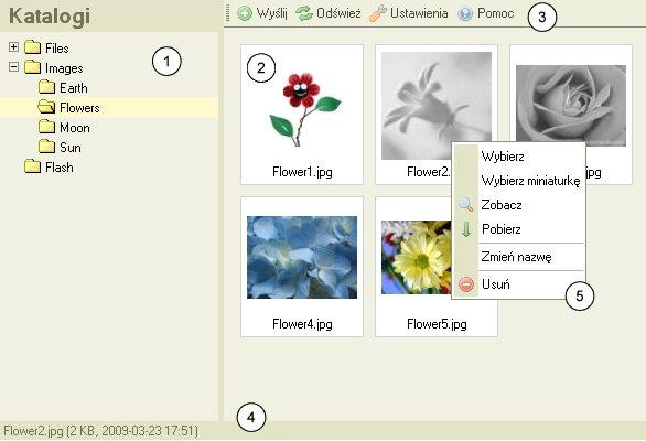 CKFinder Screenshot